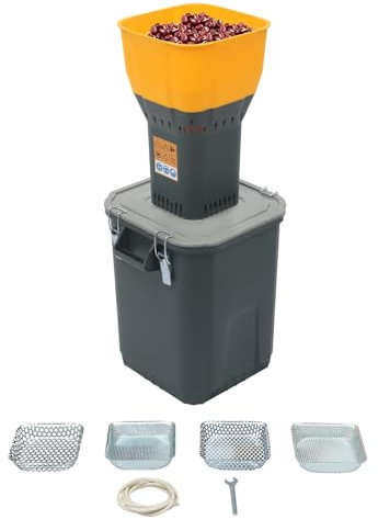 Frisgestea Elektrische Getreidemühle, 30L/45L/55L Kapazität, mit 5 Siebe (2/3/4/6/8 mm), 19000 U/min, für Weizen, Mais, Hafer, Gewürze, Tierfutter (30L)