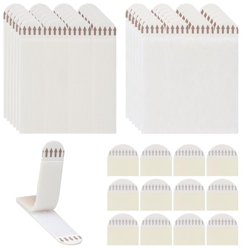 APOMOONS 36 Pairs Adhesive Picture Hanging Strips Double Side Hook Loop Mounting Tapes Adhesive Strips Picture Canvas Hanger No NailsDamage Free Double Side Hook Loop Mounting Tapes for Photo Frame