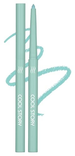 Jutqut Matte Gel Eyeliner, Wasserfest und Wischfest Eyeliner Stift, Langanhaltend Vegan Lidstrich Stift für Schnelltrocknung, Hohe Farbwiedergabe Eye Liner, Grüner Eyelinerstift #06