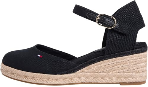 Tommy Hilfiger Damen Mid Wedge Espad Closed Toe Fw0fw09233Keil-Espadrilles