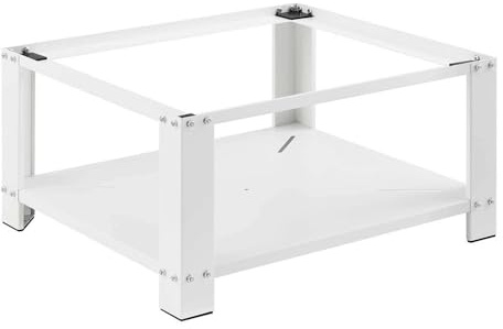 IVOL Podest für Waschmaschine oder Trockner weißer Stahl - Tragkraft 150 kg (Kein Schublade)