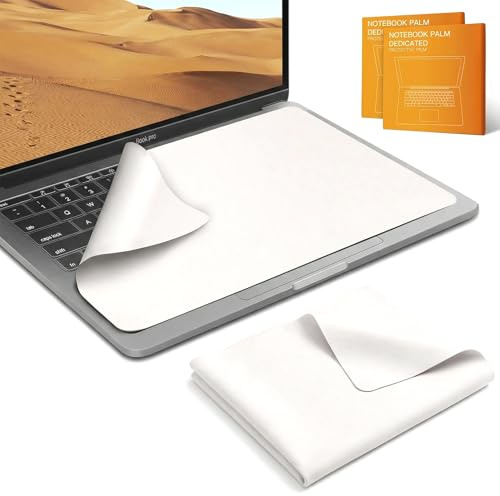 2 protectores de teclado para MacBook Air/Pro, pantalla de teclado de 15 pulgadas y 16 pulgadas, paño de limpieza de microfibra (34 x 22,5 cm) para MacBook Pro, protector de teclado para MacBook Air