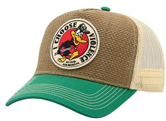 King Kerosin Herren Trucker Cap In Stroh-Optik I Choose Violence