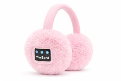 Miniband London Bluetooth Earmuffs Wireless Headphones with Built-In Speakers Rechargeable Winter Ear Warmers