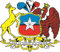U24 Aufkleber Chile Wappen 18 x 20 cm Autoaufkleber Sticker Konturschnitt