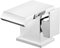 Funime Basin Taps Waterfall Square Mixers Bathroom Sink Mixer Taps Chrome Brass with UK Standard Fittings