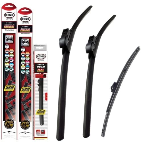 HEYNER Fit VW Polo 2017-on Front Rear Wiper Blades 26 18 11 HSF2618ST11HRF