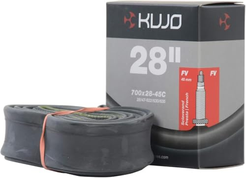 KUJO Unisex – Erwachsene Universalschlauch, Schwarz, 700 x 28-45 C / 28/47-622/630/635