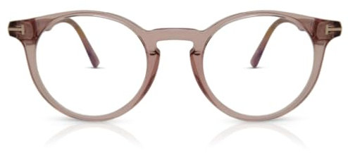 TOM FORD Unisex FT5557-B Lunettes de Soleil, Shiny pink, 48