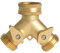 CHESSO Arroseur Raccord de Tuyaux 2 Sorties, Distributeur Raccord d'arrosage Connecteur Prolongateur Adaptateur à Robinet Nez de Robinet y Sélecteur pour Jardin Serre Potager Pelouse #2