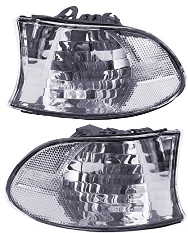 ciciTree 1 Paar Clear Front Corner Blinker Clear Lamp Light Gehäuse passend für BMW 7er E38 LCI Facelift 1999-2001