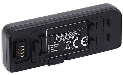 1x Akku-Basis kompatibel mit Insta 360 One R Action Cam [1200mAh - 3.85V - Li Ion - 100% kompatibel]