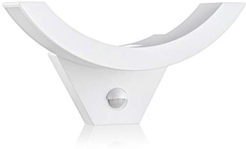 SEBSON® LED Aussenleuchte mit Bewegungsmelder, Wandleuchte weiß 15W 930lm, kaltweiß 5800K, IP54 Außenwandleuchte Sensor 9m / 140°