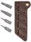 KeyUnity KA06 4-in-1-Schraubendreher-Set mit Lederetui | Kompaktes Schraubendreher-Set | Handgenähtes Lederetui mit 4 magnetischen Bits (Braun)