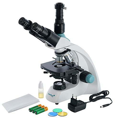 Levenhuk D400T Trinokulares Digitales Labormikroskop 40–1000x 3,1MP Kamera