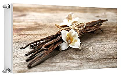 TMK ArtDeko Magnetische Heizkörperverkleidung Modernes Design Einfache Montage Magnet Heizkörperabdeckung, 100x60cm, Vanille