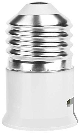NOPEILVI Adopteur ES vers Ses, convertisseur de Douille E27 B22, vis Petit Adaptateur à baïonnette Base Lampe pour Ampoules LED (Blanc), Blanche