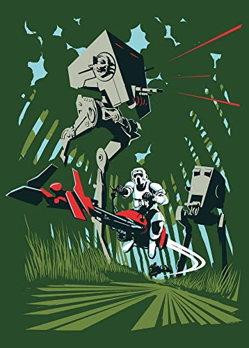 Komar Star Wars Classic Vector Endor - Größe: 50 x 70 cm, Wandbild, Poster, Kunstdruck (ohne Rahmen)