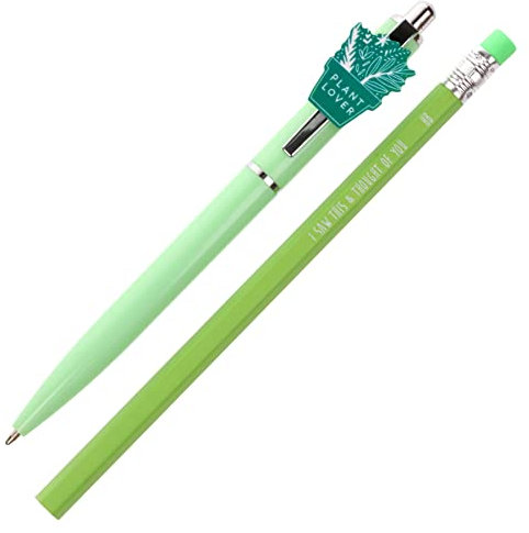 Stands Out, Supplying Outstanding Gifts Plant Lover Pen and Pencil Set Kids Charm Topper School Stationary Kits Gift