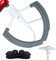 Batteur à bord flexible pour mixeur Kitchenaid 5-8 Qt Mélangeur Fouet Remplacement de la Tête de Mélange Accessoires