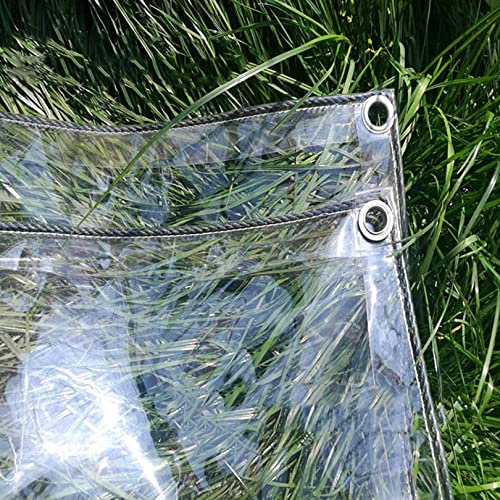 Tarpaulin Waterproof Heavy Duty - Clear Tarp Sheet - Dustproof PVC Awning Canopy Ground Sheets for Outdoor Garden Camping (Size : 4X4m)