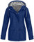 Coupe-Vent Femme, Manteau Imperméable Trench Coat Femme Coupe-vent Randonnée Vestes Automne Uni à Capuche Polyester Zip Simpl Blouson Femme Grande Taille Confortable Manches longues Bleu 4XL