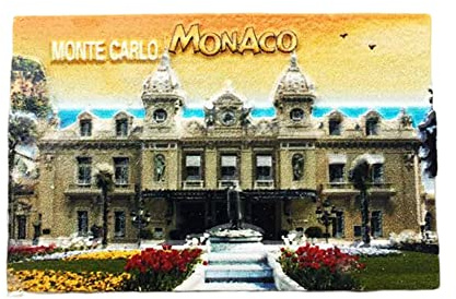 Monte Carlo Casino Monaco Kühlschrankmagnet Reise Souvenir 3D Kühlschrank Dekoration Magnetaufkleber Handbemalt Handwerk
