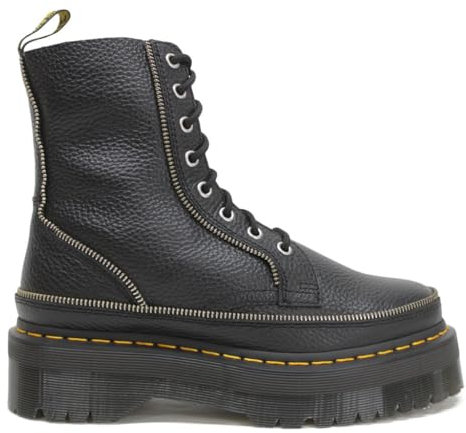 Dr. Martens Damen Jadon Zip Milled Nappa Leather Black Stiefel 39 EU