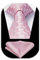 Enlision Herren Krawatte mit Einstecktuch Set Einfarbig Altrosa Krawatte für Herren Gepunktet Krawatten mit Taschentuch Set für Hochzeit Formelle Geschäfte Anzug,Altrosa