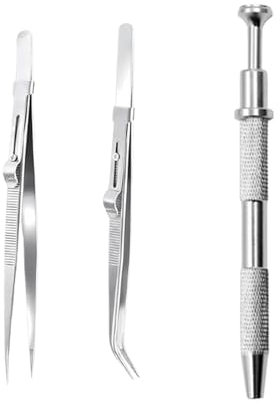 Katyjun 3PCS Piercing Kugel Aufdreher, Piercing Zange, Piercing Einführhilfe