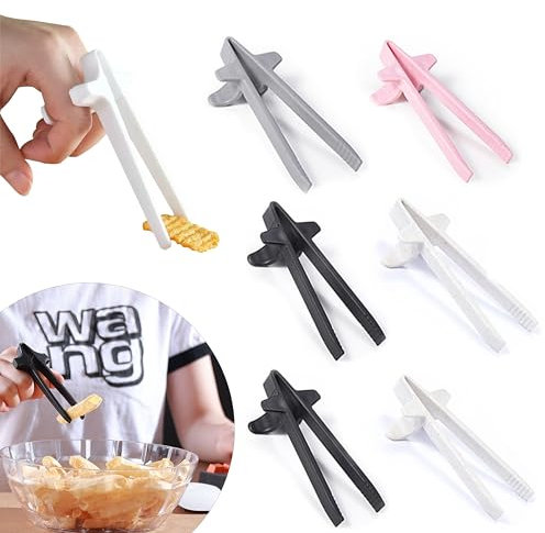 denple 6 PCS & 4 COLORS! Gamer Finger Chopsticks, Gaming Snack Solution