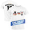MoonWorks® Herren T-Shirt Trikot EM 2024 Deutschland Frontprint und Backprint personalisiert mit Name Fanshirt weiß 5XL
