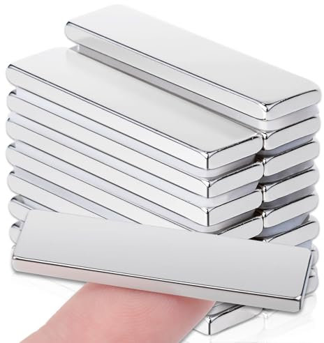 Magnete Stark Rechteckig, 40x10x3mm Neodym Magnete Extra Stark Magneten Starker Halt, Supermagnet Seltenerdmagnete Für Magnettafel Stark, Kleine Magnete Für Whiteboard, 15 Stück