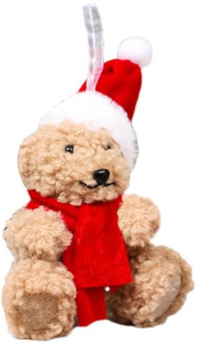 Streysisl Teddybär aus Plüsch, Weihnachtsbaum, Plüschtier für Plüschtiere, Partygeschenke für kleine, Plüschtier aus Plüsch, Weihnachtszubehör