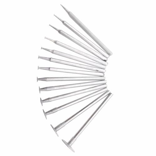 Dremel Diamond Bits Set, 13-Piece 2.35mm Shank T-Head Grinding Burrs for Carving, Engraving & Polishing, Compatible with Dremel Rotary Tools for Stone, Glass, Jewellery & More