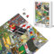 Klassisches Puzzle 540 Teile Pixel Art Stadt Retro Gaming Geek Videospiele 8 Bits
