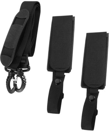 Milisten Skihalter Zum Tragen für Jungen und Mädchen Ski-Schultergurt Snowboard-träger Stock-Boot-Gurt Schwarz Leicht Zu Tragen