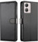 JUNETOP Cover per Motorola Moto E14 / G24 / G04 / G04S, Custodia a Libro Portafoglio Flip Case in Pelle PU di Alta Qualità [Protezione RFID] - Nero