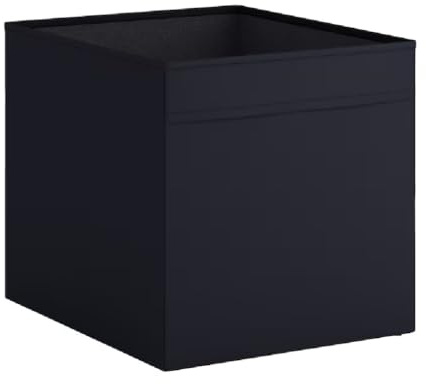 DRONA Storage Box, Foldable Fabric Container, organise socks, belts and jewellery in your wardrobe or chest of drawers Camping Caravan Living Area Organizer Storage Box Inserts (DRONA BLACK, 3)