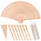 Personalisierter Holz Handfächer Fächer Hochzeit Individuell Gestalteter Holzfäche Vintagefächer Individuelle Hochzeits-Party-Dekoration, Brautparty-Geschenk für Hochzeit Gäste Geschenk (30)