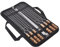 Spiedini in metallo per griglia, set di 10 spiedini in metallo per cottura alla griglia, utensili per barbecue in acciaio inox, manico in legno, lunghi piatti da 30 cm