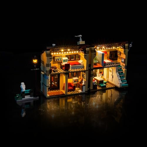 Remote Control Led Light Set Compatible with Lego Privet Drive: Aunt Marge's Visit 76451 (No Model), Decoration Lighting Set Compatible with Lego Privet Drive Aunt Marge's Visit