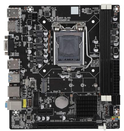 Denash H61C DDR3 Gaming Motherboard Dual Channel Computer Mainboard für LGA 1155 Pin -Prozessor mit USB3.0 -Ports für Computer Enthusiasten