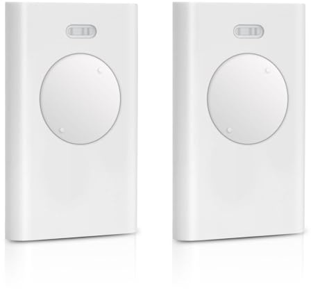 Set di 2 Telecomandi Universali FAAC 433 MHz per Cancello e Garage, Telecomando 2 Canali Compatibile con FAAC, Sostituzione per Modelli FAAC 433, Programmazione Facile, Distanza Fino a 50m – Bianco