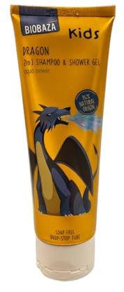 Biobaza Kids 2-in-1 Body & Hair Dragon 250 ml – Sanftes Duschgel & Shampoo