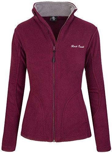 Rock Creek Damen Fleecejacke Fleece Jacke Übergangs Jacke Sweatjacke D-389 [Maroon XS]