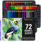 Zenacolor Aquarellstifte set 72 Stifte Aquarell Malstifte für Erwachsene und Kinder Wasservermalbar - Watercolor Pencils Metal Case