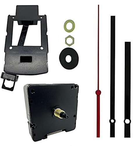 HD-1688 Radio Controlled Clock Mechanism MSF 16mm Shaft Ticking | Dans Clock Shop,Quartz Replacement,AA Battery Powered,ROHS Certified,Wall Clock,Indoor,5mm Hr & 3.1mm Min Shafts,DIY/Repair