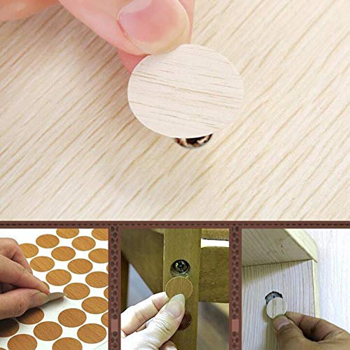 1 Set (54 Stück) Exzentrische Radschraube Lochdekoration Abdeckungsaufkleber PVC-Schranktisch Staubabdeckung Hässliche Abdeckungsdekoration, PC-120