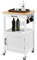 Yaheetech Carrello Cucina Bianco con Ruote di Servizio Credenza Mobile Portavivande a 2 Ripiani per Microonde Struttura in Legno e Metallo Moderno 55 x 45 x 89 cm